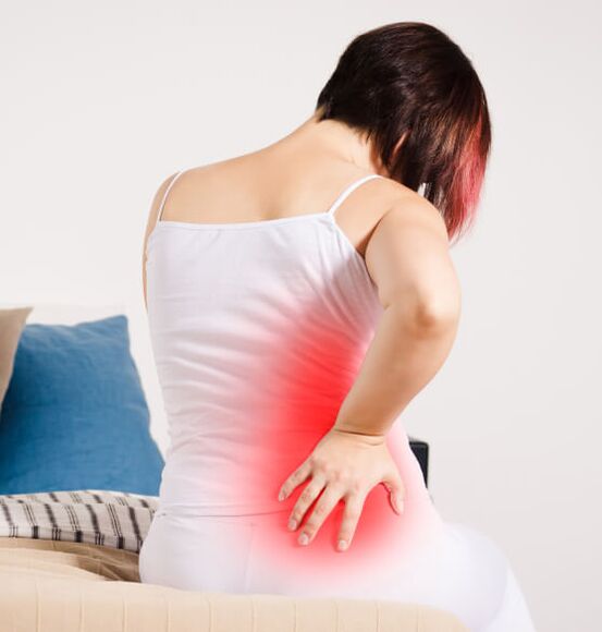 Symptoms of lumbar osteochondrose